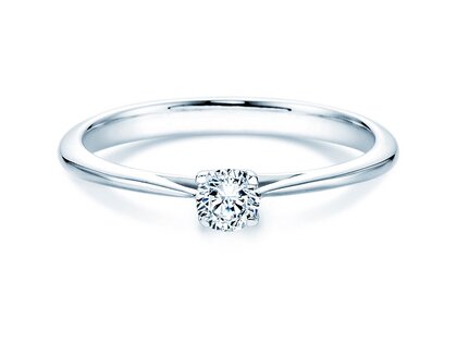 Anello di Fidanzamento Delight in 9K oro bianco con diamante 0,25ct H/SI
