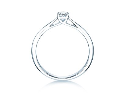 Anello di Fidanzamento Delight in 9K oro bianco con diamante 0,25ct H/SI