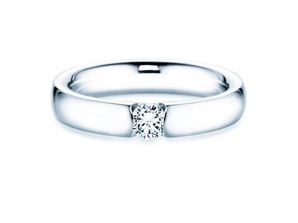 Anello di Fidanzamento Destiny in 9K oro bianco con diamante 0,25ct H/SI