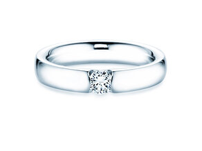 Anello di Fidanzamento Destiny in 9K oro bianco con diamante 0,25ct H/SI