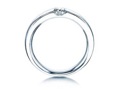 Anello di Fidanzamento Destiny in 9K oro bianco con diamante 0,25ct H/SI