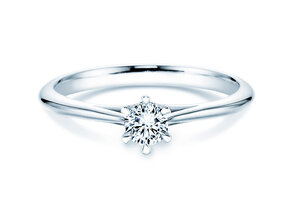 Anello di Fidanzamento Heaven 6 in 9K oro bianco con diamante da laboratorio 0,25ct
