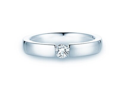 Anello di Fidanzamento Infinity in 14K oro bianco con diamante 0,25ct G/SI