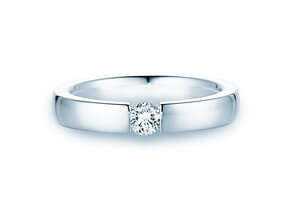 Anello di Fidanzamento Infinity in 14K oro bianco con diamante 0,25ct G/SI