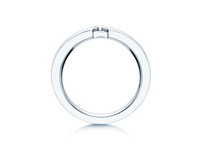 Anello di Fidanzamento Infinity in 14K oro bianco con diamante 0,25ct G/SI