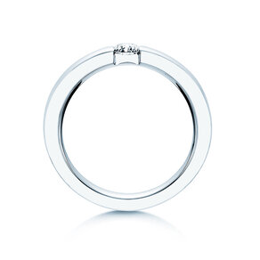Anello di Fidanzamento Infinity in 14K oro bianco con diamante 0,25ct G/SI