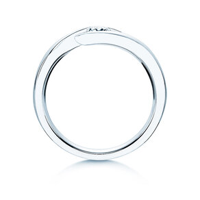 Anello di Fidanzamento Twist in 14K oro bianco con diamante 0,25ct G/SI