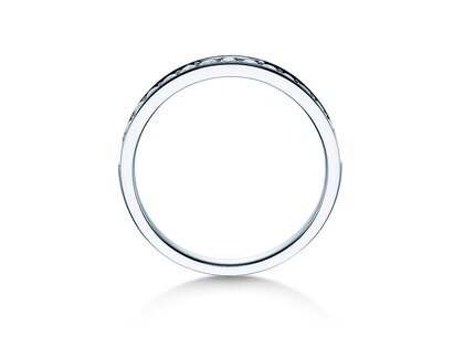 Anello di Fidanzamento Alliance-/Eternityring in 14K oro bianco con diamanti 0,30ct G/SI