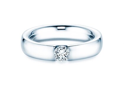 Anello di Fidanzamento Destiny in 18K oro bianco con diamante 0,30ct H/SI