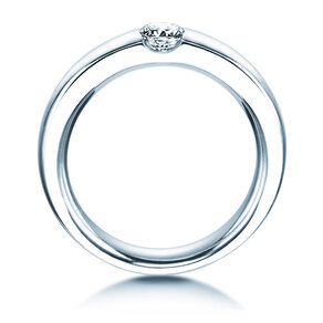 Anello di Fidanzamento Destiny in 18K oro bianco con diamante 0,30ct H/SI