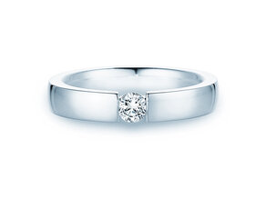 Anello di Fidanzamento Infinity in 9K oro bianco con diamante 0,30ct H/SI
