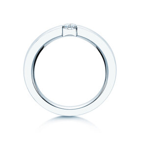Anello di Fidanzamento Infinity in 18K oro bianco con diamante 0,30ct H/SI