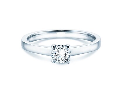 Anello di Fidanzamento Modern in 14K oro bianco con diamante 0,30ct H/SI