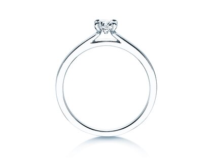 Anello di Fidanzamento Modern in 14K oro bianco con diamante 0,30ct H/SI