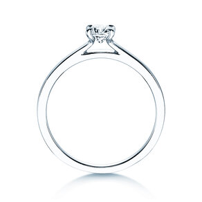 Anello di Fidanzamento Modern in 14K oro bianco con diamante 0,30ct H/SI