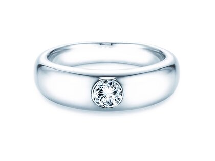 Anello di Fidanzamento Promise in 14K oro bianco con diamante 0,30ct G/IF