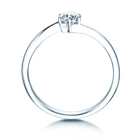 Anello di Fidanzamento Devotion in 14K oro bianco con diamante 0,35ct G/SI