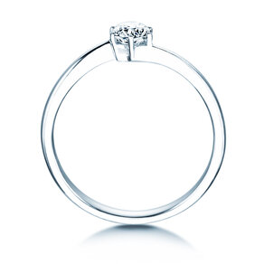 Anello di Fidanzamento Devotion in 14K oro bianco con diamante 0,35ct G/SI
