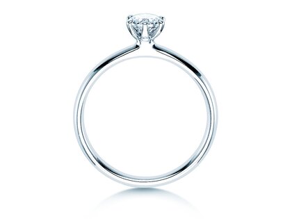 Anello di Fidanzamento Classic 6 in 14K oro bianco con diamante 0,40ct G/SI