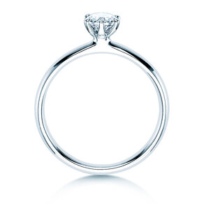 Anello di Fidanzamento Classic 6 in 14K oro bianco con diamante 0,40ct G/SI