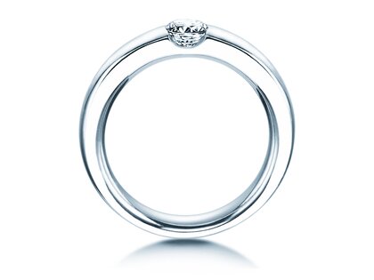 Anello di Fidanzamento Destiny in 18K oro bianco con diamante 0,40ct H/SI