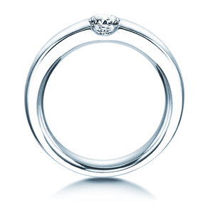 Anello di Fidanzamento Destiny in 18K oro bianco con diamante 0,40ct H/SI