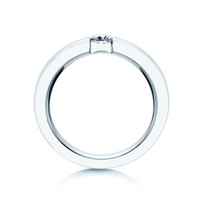 Anello di Fidanzamento Infinity in 18K oro bianco con diamante 0,40ct H/SI