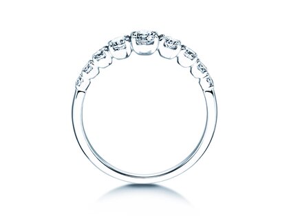 Anello di Fidanzamento 9 Diamonds in oro bianco