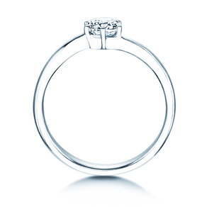 Anello di Fidanzamento Devotion in 14K oro bianco con diamante 0,50ct H/SI