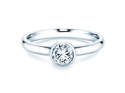 Anello di Fidanzamento Eternal in 14K oro bianco con diamante 0,50ct G/IF