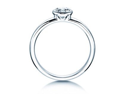 Anello di Fidanzamento Eternal in 14K oro bianco con diamante 0,50ct G/IF