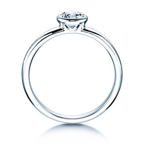 Anello di Fidanzamento Eternal in 14K oro bianco con diamante 0,50ct G/IF