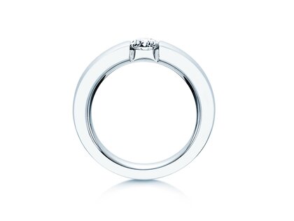 Anello di Fidanzamento Infinity in platino 950/- con diamante 0,50ct H/SI