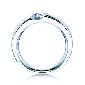 Anello di Fidanzamento Italic in 14K oro bianco con diamante 0,50ct G/SI