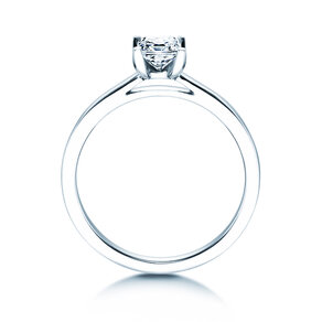 Anello di Fidanzamento Princess in 14K oro bianco con diamante 0,50ct G/SI