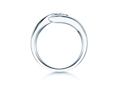 Anello di Fidanzamento Twist in platino 950/- con diamante 0,50ct G/SI