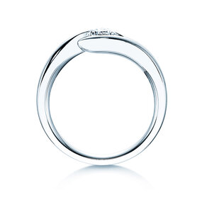 Anello di Fidanzamento Twist in platino 950/- con diamante 0,50ct G/SI
