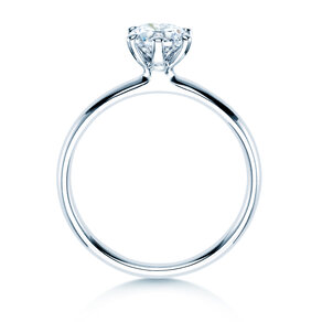 Anello di Fidanzamento Classic 6 in 14K oro bianco con diamante 0,75ct H/SI