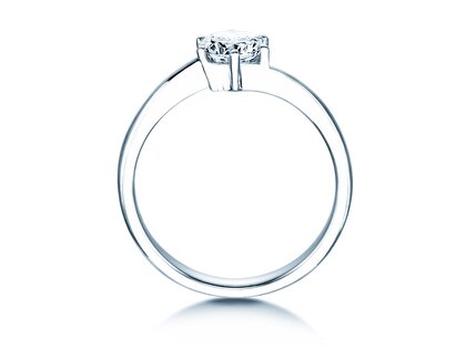 Anello di Fidanzamento Devotion in 14K oro bianco con diamante 0,75ct H/SI