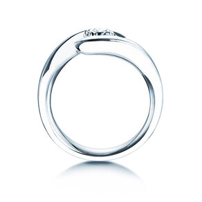 Anello di Fidanzamento Twist in 9K oro bianco con diamante 0,75ct H/SI