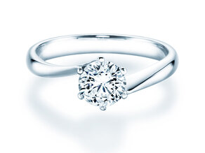 Anello di Fidanzamento Devotion in 18K oro bianco con diamante 1,00ct H/SI
