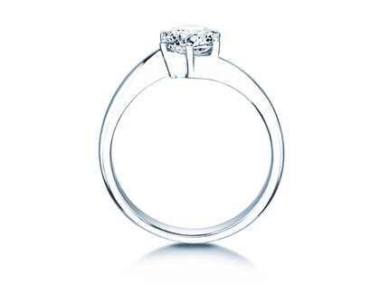 Anello di Fidanzamento Devotion in 18K oro bianco con diamante 1,00ct H/SI