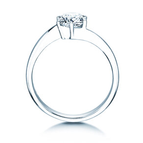 Anello di Fidanzamento Devotion in 18K oro bianco con diamante 1,00ct H/SI