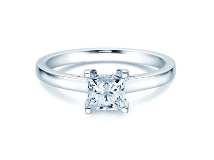 Anello di Fidanzamento Princess in 14K oro bianco con diamante 1,50ct G/SI