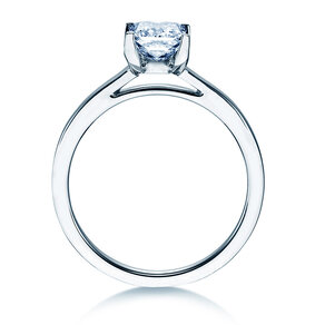 Anello di Fidanzamento Princess in 14K oro bianco con diamante 1,50ct G/SI
