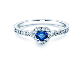 Anello di Fidanzamento Heart Saphir