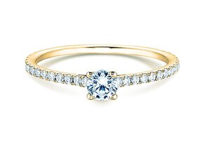 Anello di Fidanzamento Pure Diamond in 9K oro giallo con diamanti 0,54ct G/SI