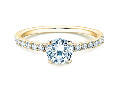 Anello di Fidanzamento Pure Diamond in 14K oro giallo con diamanti 1,17ct G/SI
