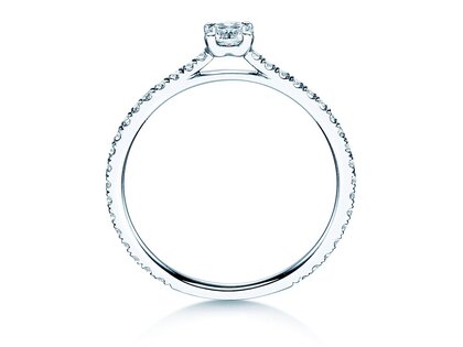 Anello di Fidanzamento Pure Diamond in 9K oro bianco con diamanti 0,54ct G/SI