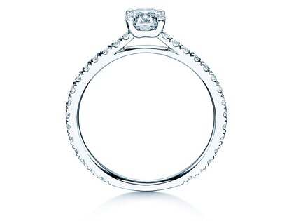 Anello di Fidanzamento Pure Diamond in 14K oro bianco con diamanti 0,92ct G/SI